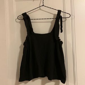 Texture & Thread Tie-Strap Tank Top